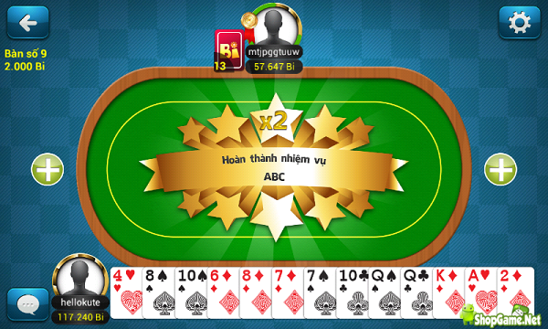 Biêng Online - Mạng xã hội đánh bài online